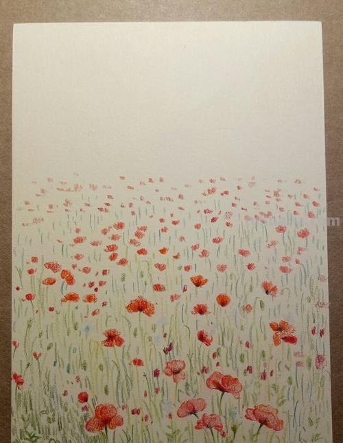 花朵怎么画 彩铅 简单 怎么用彩铅画超简单的花海？