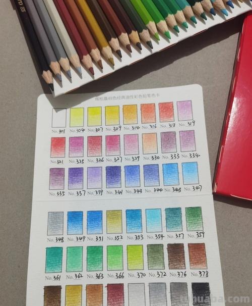 48色彩铅及48色彩铅排序色卡的详细介绍及建议 