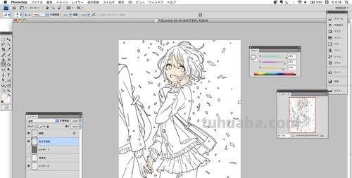 二次元涂画必备技能——ps色彩替换 