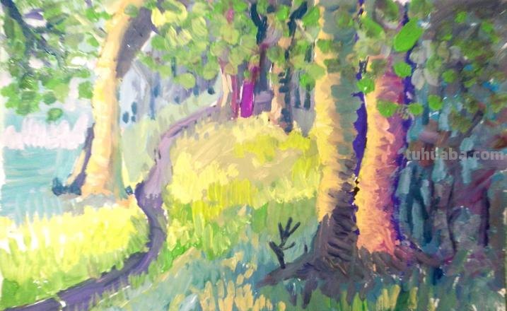 树林色彩的魅力及树林色彩画的绘制方法 