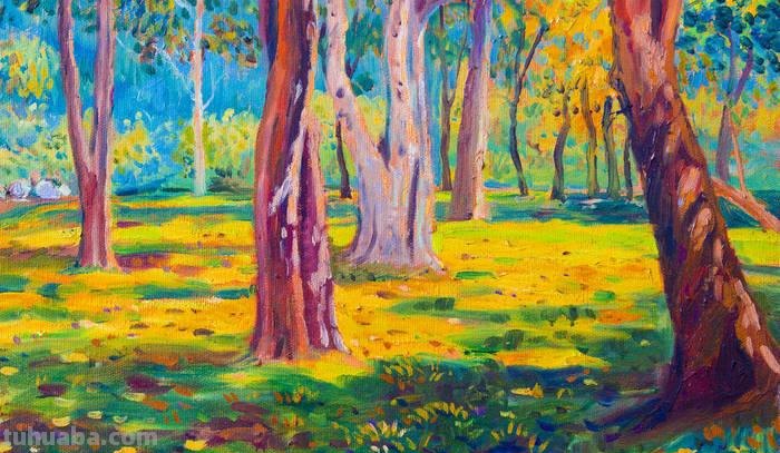 树林色彩的魅力及树林色彩画的绘制方法 