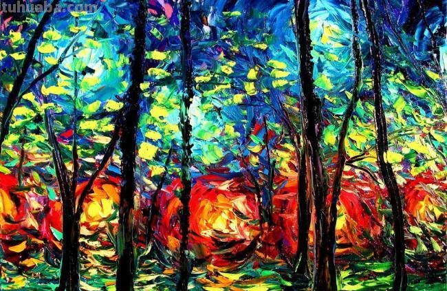 树林色彩的魅力及树林色彩画的绘制方法 