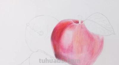 怎么画彩铅素描苹果 用18色的彩铅能画出一个苹果吗？