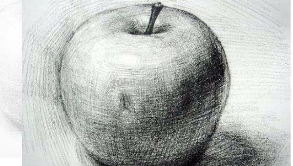 怎么画彩铅素描苹果 用18色的彩铅能画出一个苹果吗？