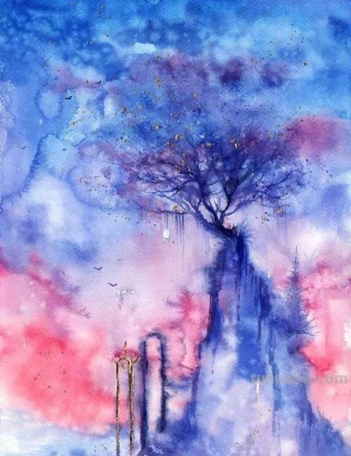 色彩梦想——水彩画中的绚丽世界