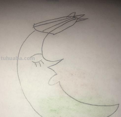 月球怎么画简笔画 简笔画月亮的画法？