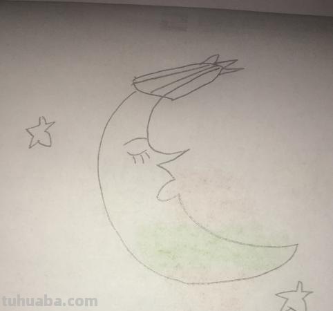 月球怎么画简笔画 简笔画月亮的画法？
