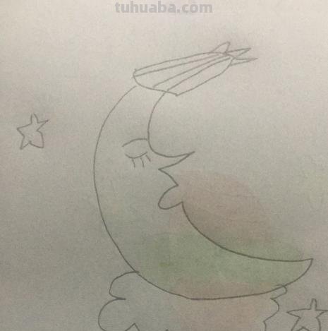 月球怎么画简笔画 简笔画月亮的画法？