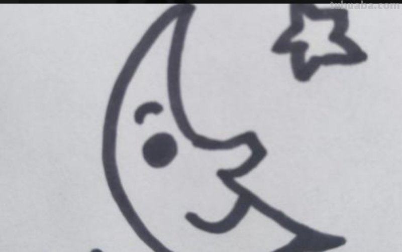 月球怎么画简笔画 简笔画月亮的画法？