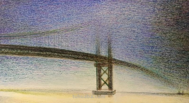 怎么画桥墩彩铅颜色 桥的颜色怎么涂？