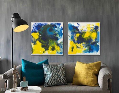 【装饰画色彩简单易画，让家居更有生气】 