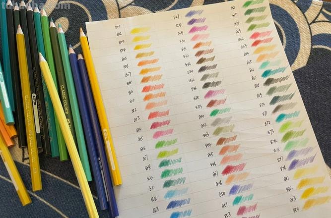 辉柏嘉72色彩铅色卡及辉柏嘉72色彩铅色卡对应颜色详解 