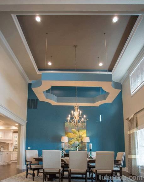 色彩吊顶及吊顶色彩搭配图片大全，打造独特的空间氛围！ 