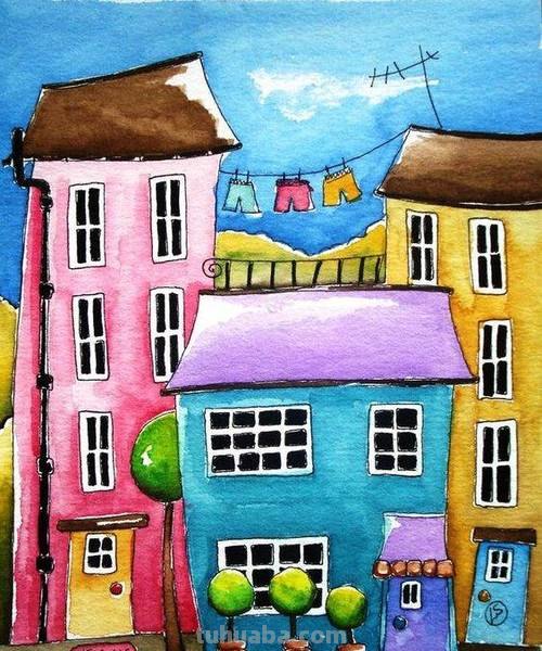 房子色彩画及房子色彩画图片——打造温馨舒适的家