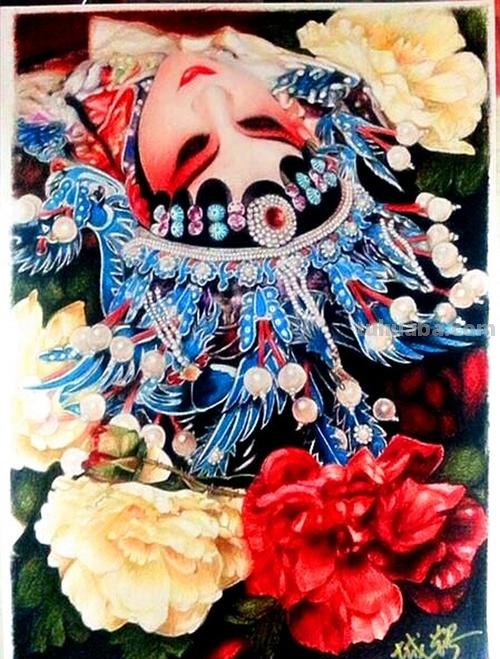 京戏人物怎么画彩铅 京剧脸谱怎么涂色？