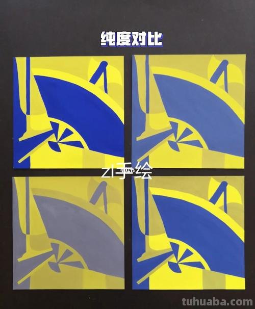 用色彩面积对比作业图四宫格提高设计感 