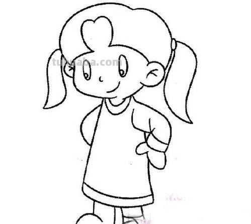 怎么绘画人物简笔画 人物简笔画小女孩简笔画怎么画?