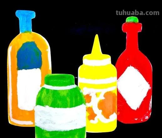 用色彩油瓶子画法打造独特的绘画作品 
