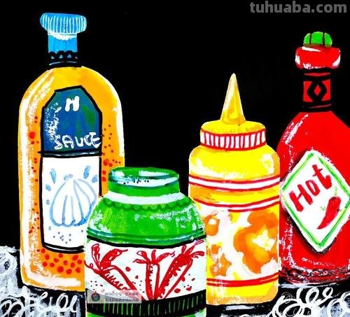 用色彩油瓶子画法打造独特的绘画作品 