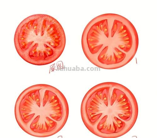 如何画出色彩丰富的番茄？ 
