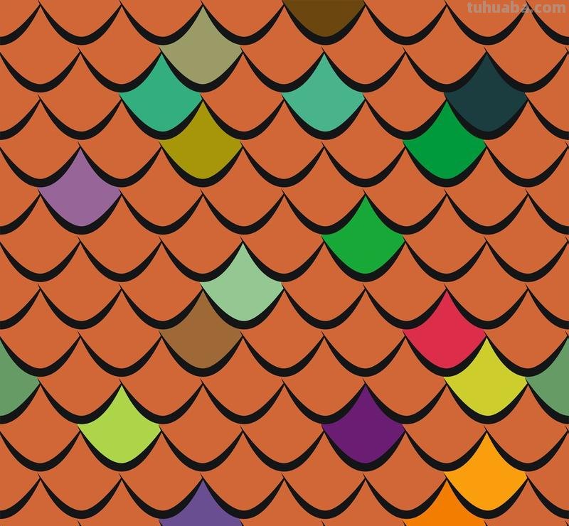 瓦片色彩及瓦片色彩怎么画 