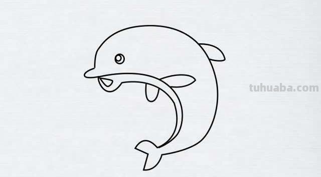 海底动物怎么画简笔画 如何画海豚的简笔画？
