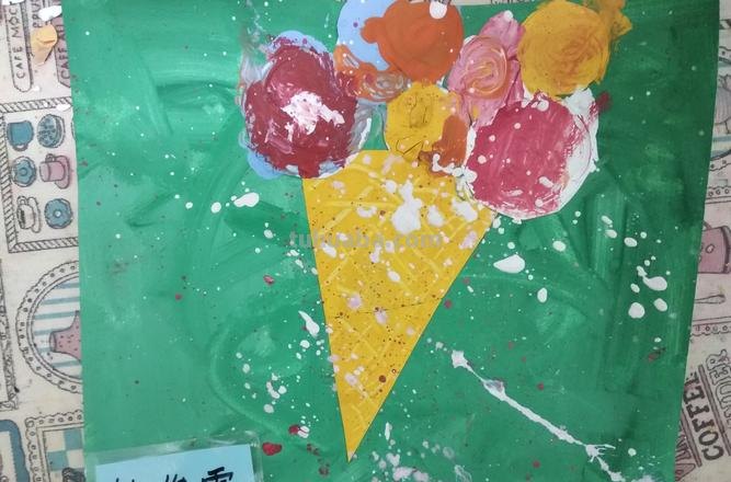 冰淇淋色彩及冰淇淋色彩画——探究冰淇淋在色彩艺术中的表现 