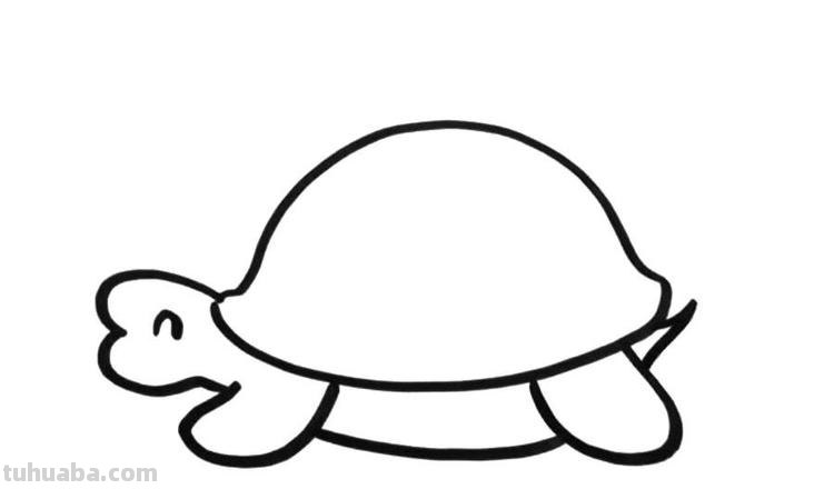 乌龟的简笔画怎么画 儿童画真实小动物超简单？