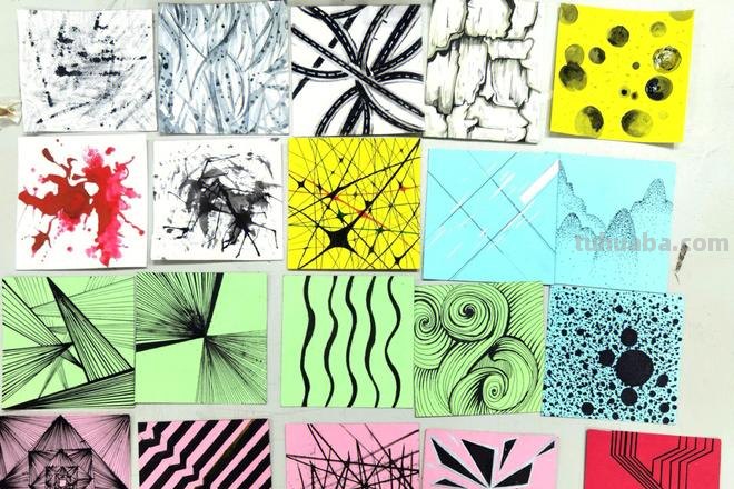 点线面色彩构成图片的艺术表现 