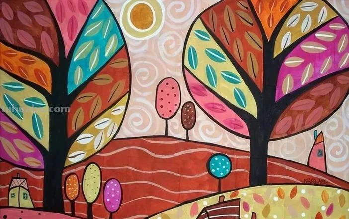 少儿色彩及少儿色彩画作品图片——培养孩子的色彩感觉 