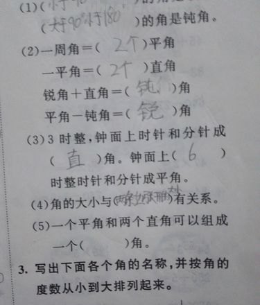 一个角由什么和什么组成 一个角由什么和什么组成?