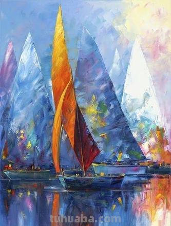 色彩风景船只，如何用绘画表达美妙的自然之美？ 