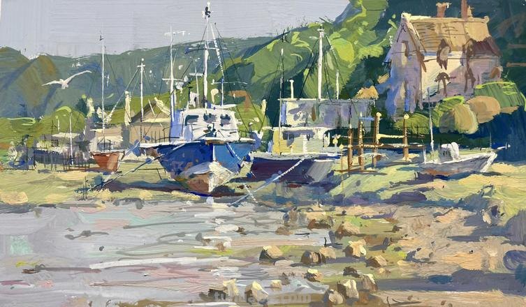 船色彩风景的魅力及临摹技巧 