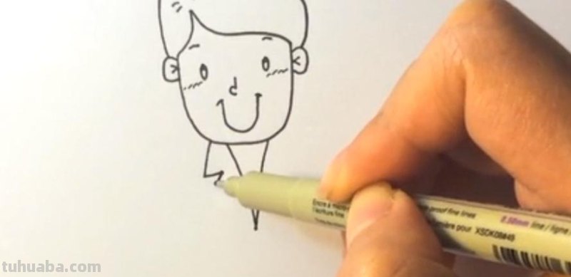 怎么画爸爸的简笔画 画一个简单的爸爸？