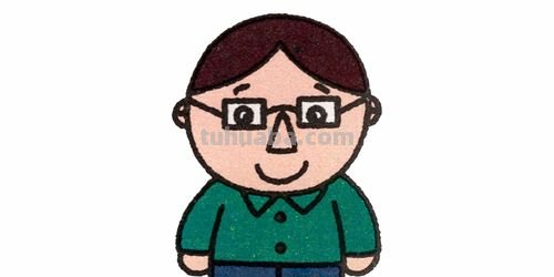 怎么画爸爸的简笔画 画一个简单的爸爸？