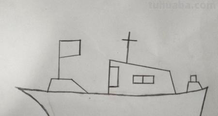 船的简笔画怎么画 轮船画法教程。如何画轮船，怎么画轮船？简笔画？