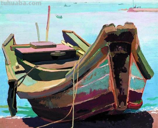 探究船的色彩画及船色彩画法 