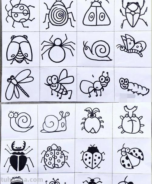 虫的简笔画怎么画 三年级昆虫绘画简单漂亮？