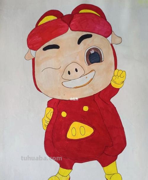 猪猪侠怎么画简笔画 一二三年级的画猪猪侠?