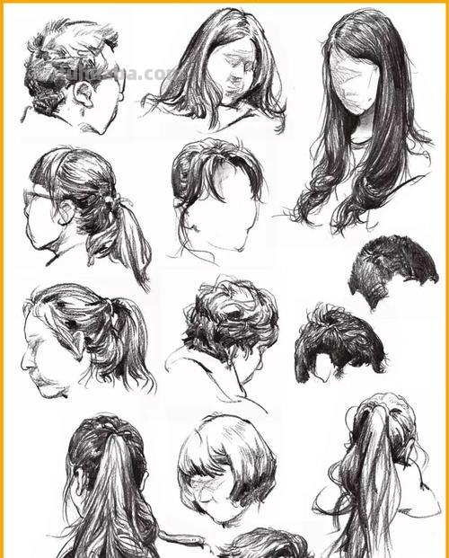 线条感速写 怎样画速写才能线条流畅？还有五官以及头发怎么画？