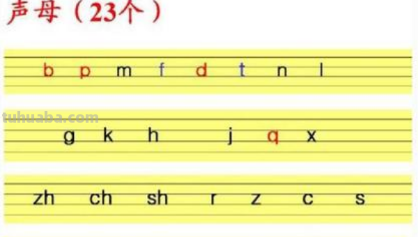23个声母是哪些?