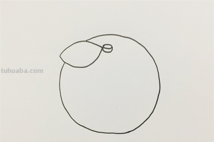 橘子的简笔画怎么画 橘子画画？