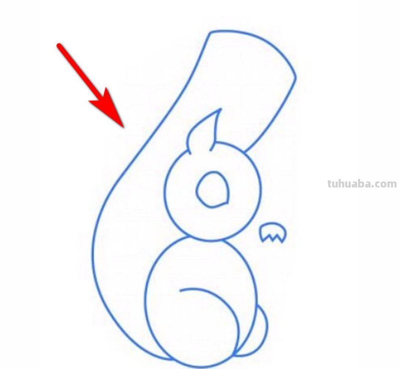 松鼠的简笔画怎么画 QQ画图红包犀牛、松鼠、骆驼、鲨鱼等简单画法？