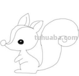 松鼠的简笔画怎么画 QQ画图红包犀牛、松鼠、骆驼、鲨鱼等简单画法？