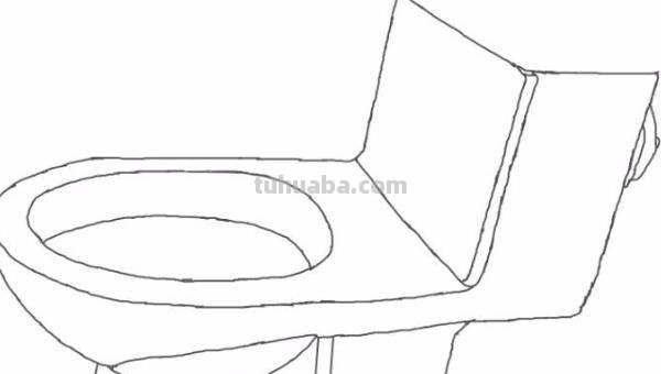 马桶的简笔画怎么画 儿童简单马桶剪纸？