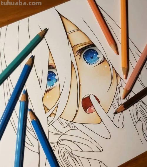 怎么用彩铅画漫画 彩铅画动漫人物？