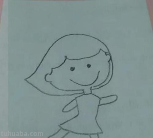 怎么画女生卡通彩铅 卡通人物女孩彩色简笔画怎么画？