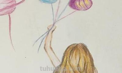 怎么画女生卡通彩铅 卡通人物女孩彩色简笔画怎么画？