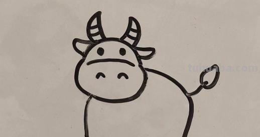 彩铅老牛图片怎么画 一招学会画牛？