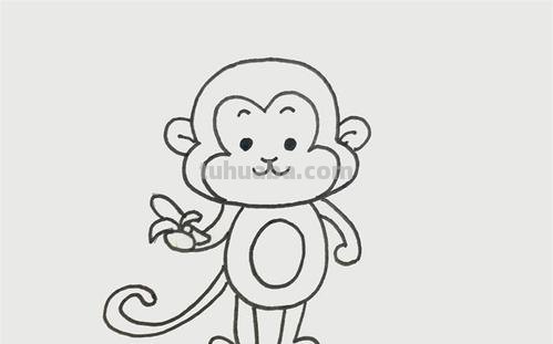 怎么画小猴子简笔画 简笔画小猴子的画法？